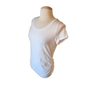 NWT Old Navy White Fitted Maternity Tee